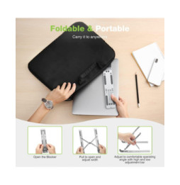 Techly 364255 Podstawka pod laptopa 16" składana