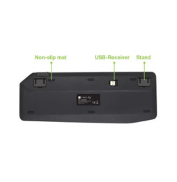 Klawiatura bezprzewodowa Bluetooth 2.4GHz USB touchpad LED