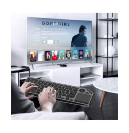 Klawiatura bezprzewodowa Bluetooth 2.4GHz USB touchpad LED