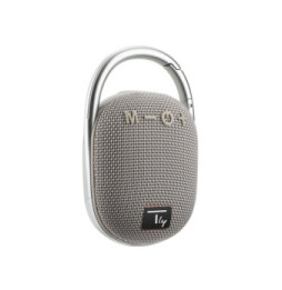 Głośnik Bluetooth 5.3, 5W, TWS, LED, USB MicroSD MP3, szary