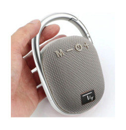 Głośnik Bluetooth 5.3, 5W, TWS, LED, USB MicroSD MP3, szary