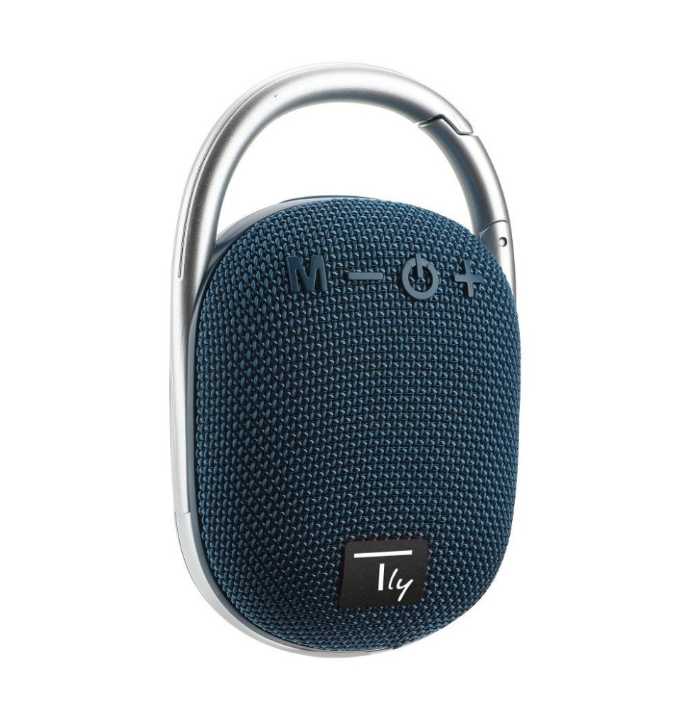 Głośnik Bluetooth 5.3, 5W TWS, LED USB MicroSD MP3 niebieski