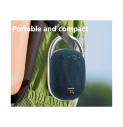 Głośnik Bluetooth 5.3, 5W TWS, LED USB MicroSD MP3 niebieski