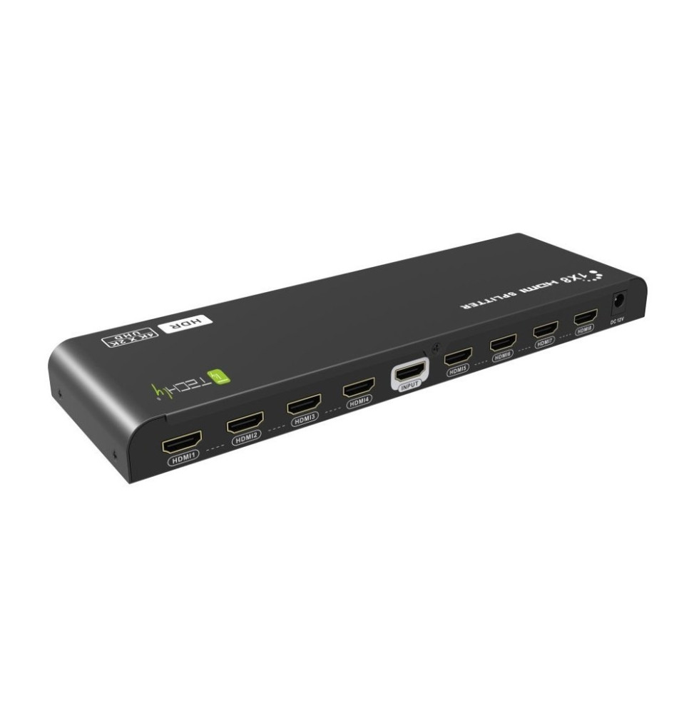 Techly 104851 Splitter 1x8 HDMI 2.0 4K*60Hz aktywny EDID