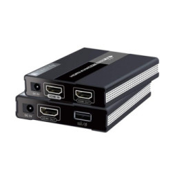 Extender KVM HDMI/USB 1080p60Hz do 60m po skrętce Kat6 PoC