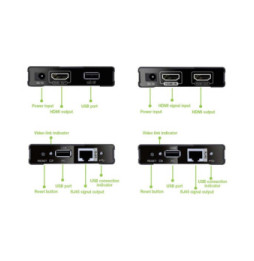 Extender KVM HDMI/USB 1080p60Hz do 60m po skrętce Kat6 PoC