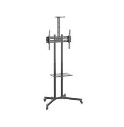 Techly 364477 Wózek do telewizora 37-70" z półkami AV