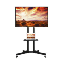 Techly 364477 Wózek do telewizora 37-70" z półkami AV