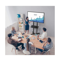 Techly 364477 Wózek do telewizora 37-70" z półkami AV
