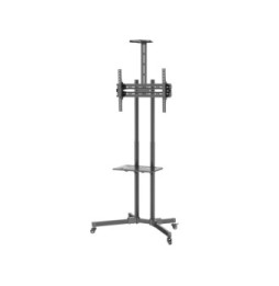 Techly 364477 Wózek do telewizora 37-70" z półkami AV