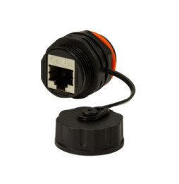 Łącznik RJ45 Cat6a ekranowany, z możliwością ochrony IP68