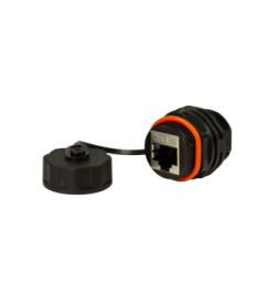 Łącznik RJ45 Cat6a ekranowany, z możliwością ochrony IP68