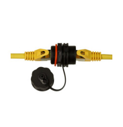 Łącznik RJ45 Cat6a ekranowany, z możliwością ochrony IP68