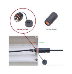 Łącznik RJ45 Cat6a ekranowany, z możliwością ochrony IP68