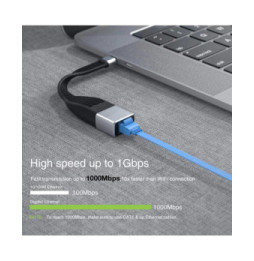 Karta sieciowa/adapter USB-C na RJ45 Gigabit, elastyczna
