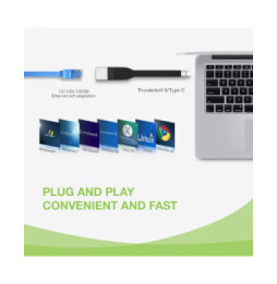 Karta sieciowa/adapter USB-C na RJ45 Gigabit, elastyczna