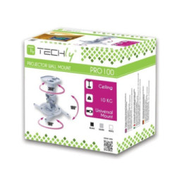 Techly 022403 Uchwyt do projektora sufitowy 22cm czarny