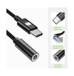Techly 367973 Adapter audio USB-C do mini Jack 3.5mm DAC