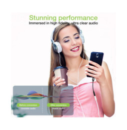 Techly 367973 Adapter audio USB-C do mini Jack 3.5mm DAC