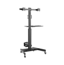 Techly 107463 Wózek do 2 monitorów LED/LCD 13-32" z uchwytem na PC