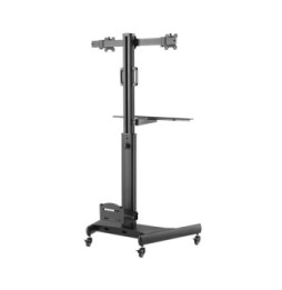 Techly 107463 Wózek do 2 monitorów LED/LCD 13-32" z uchwytem na PC