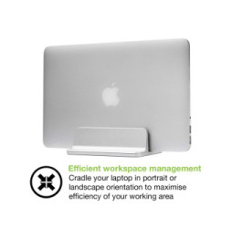 Techly 368970 Pionowy regulowany stojak na laptopa notebooka