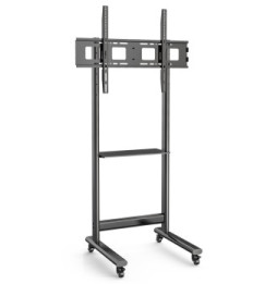 Techly 367843 Wózek do telewizora 50-90" z półką AV
