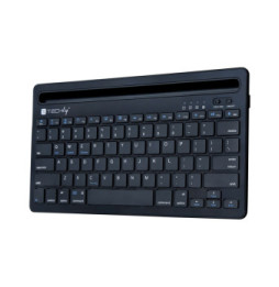 Techly 367898 Klawiatura Bluetooth 2-Kanałowa z Uchwytem Telefonu