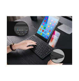 Techly 367898 Klawiatura Bluetooth 2-Kanałowa z Uchwytem Telefonu