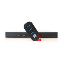 Hub USB 3.0 3-portowy z obrotowym wtykiem USB-A
