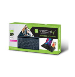 Techly 367898 Klawiatura Bluetooth 2-Kanałowa z Uchwytem Telefonu
