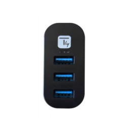 Hub USB 3.0 3-portowy z obrotowym wtykiem USB-A