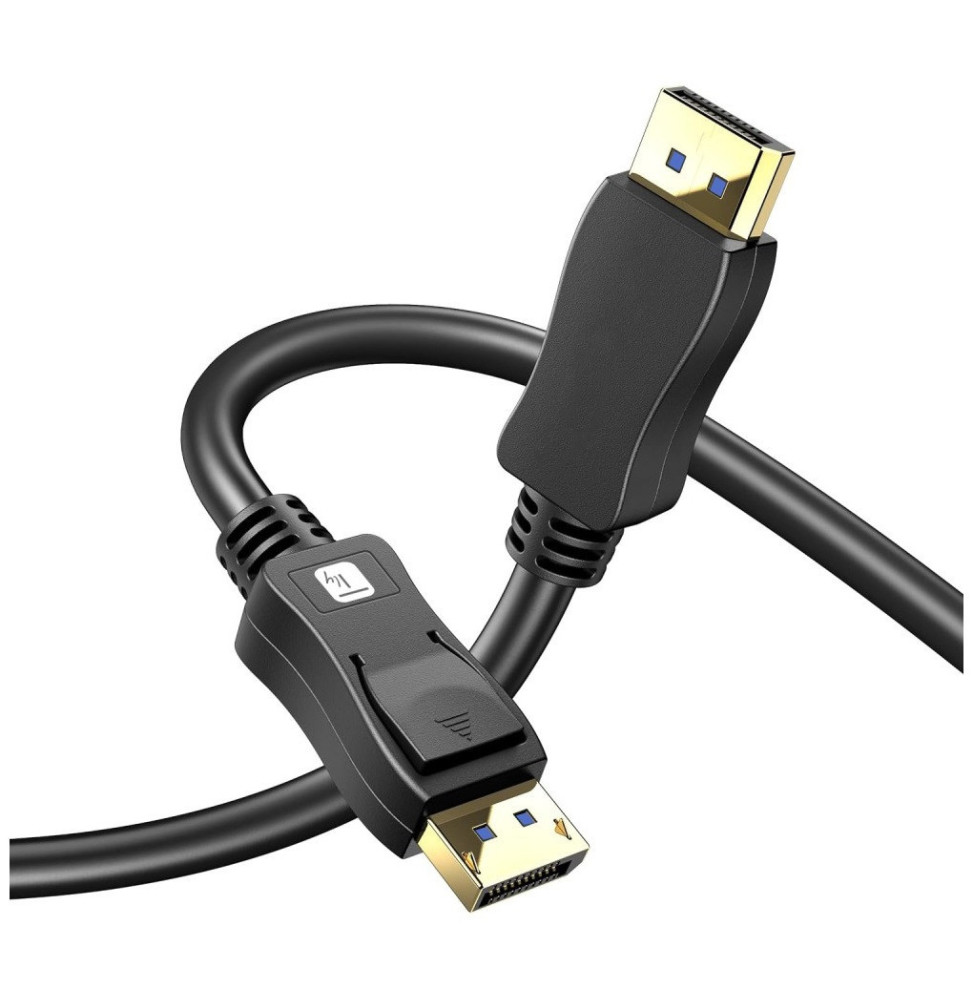 Techly 368116 Kabel DisplayPort 2.1 4K*120Hz 1m czarny