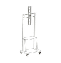 Techly 367850 Wózek do telewizora 32"-70" z półką AV