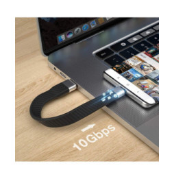 Techly 367911 Kabel USB 3.2 Gen2 Typ-C/A 12cm Płaski FPC