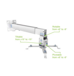 Techly 102369 Uchwyt 2w1 ścienny sufitowy do projektora
