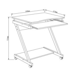 Techly 363661 Biurko komputerowe mobilne - B2B Netinet