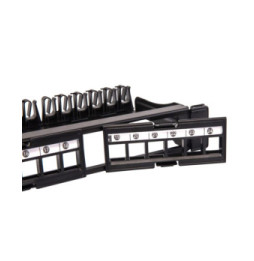 Patch Panel 24p Keystone UTP z 4 wyjmowanymi sekcjami po 6 portów