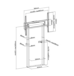 Techly 368659 Elektryczny stand do tablicy 55-100" - B2B Netinet