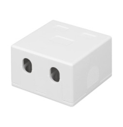 Obudowa natynkowa na 2 moduły Keystone RJ45 lub RJ11/12