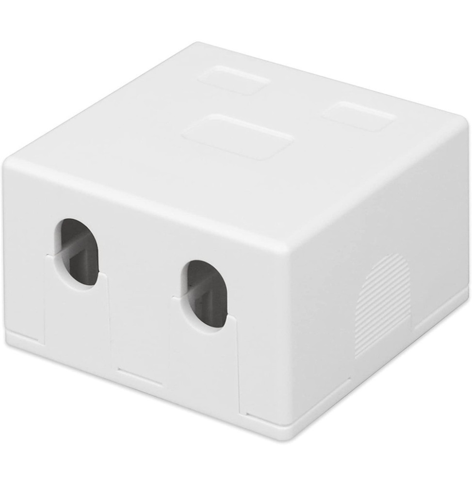 Obudowa natynkowa na 2 moduły Keystone RJ45 lub RJ11/12