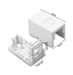 Obudowa natynkowa na 1 moduł Keystone RJ45 lub RJ11/12