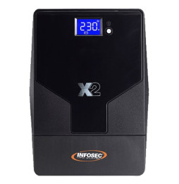 Zasilacz awaryjny UPS Infosec X2 LCD Touch 1600, 1600VA, 900W