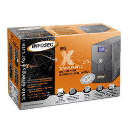 Zasilacz awaryjny UPS Infosec X2 LCD Touch 1000, 1000VA, 480W