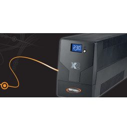 Zasilacz awaryjny UPS Infosec X2 LCD Touch 1250,1250VA, 600W