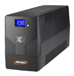 Zasilacz awaryjny UPS Infosec X2 LCD Touch 1000, 1000VA, 480W