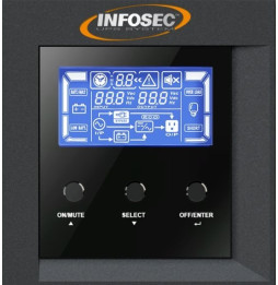 Zasilacz awaryjny UPS Infosec E4 LCD Pro 1500, 1500VA, 1350W