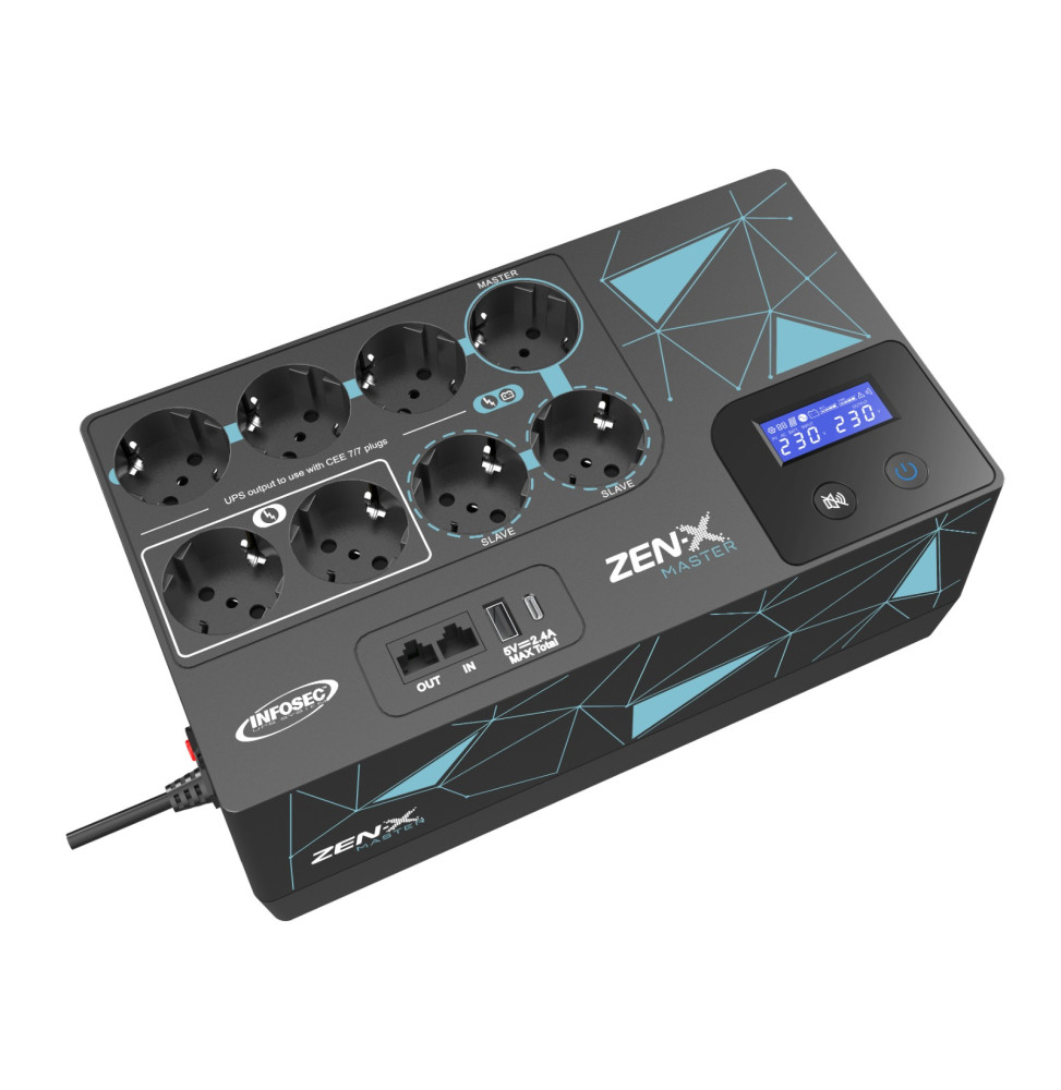 UPS Infosec ZEN-X Master 800 800VA 480W