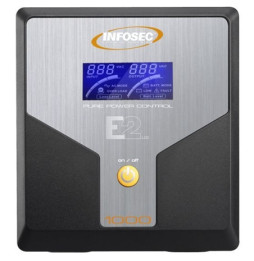Zasilacz awaryjny UPS Infosec E2 LCD 1000, 1000VA, 700W, 4x C13