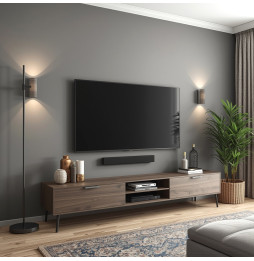 Telewizor zamontowany na ścianie - wieszak Techly
